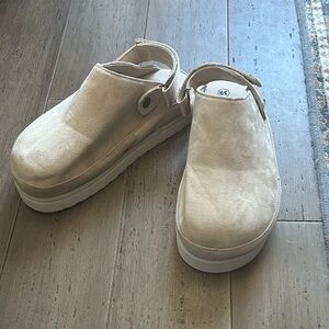 Beige Slip-On Clogs